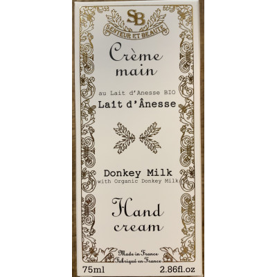 Crème main au lait d'ânesse BIO